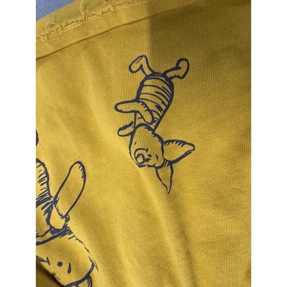 Disney Winnie the Pooh and Pals Mustard Yellow 2X Drop Waist 3/4 Sleeve Dress - Picture 9 of 11